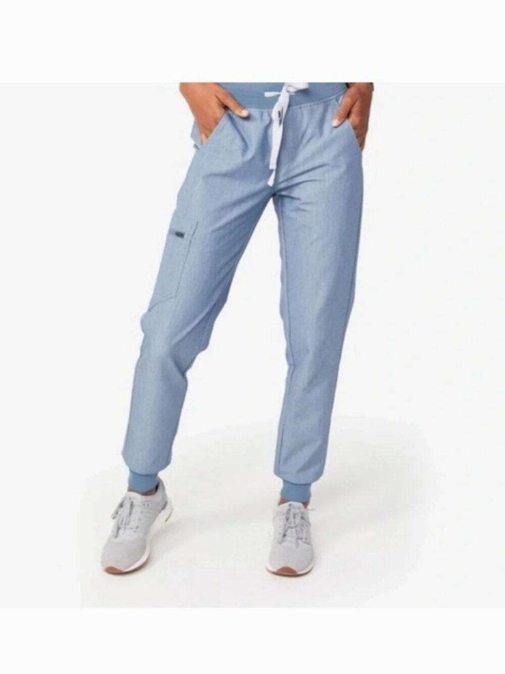 Like New! FIGS Zamora™ Scrub Pant Joggers PO#1299 Heathered Indigo Size XXS